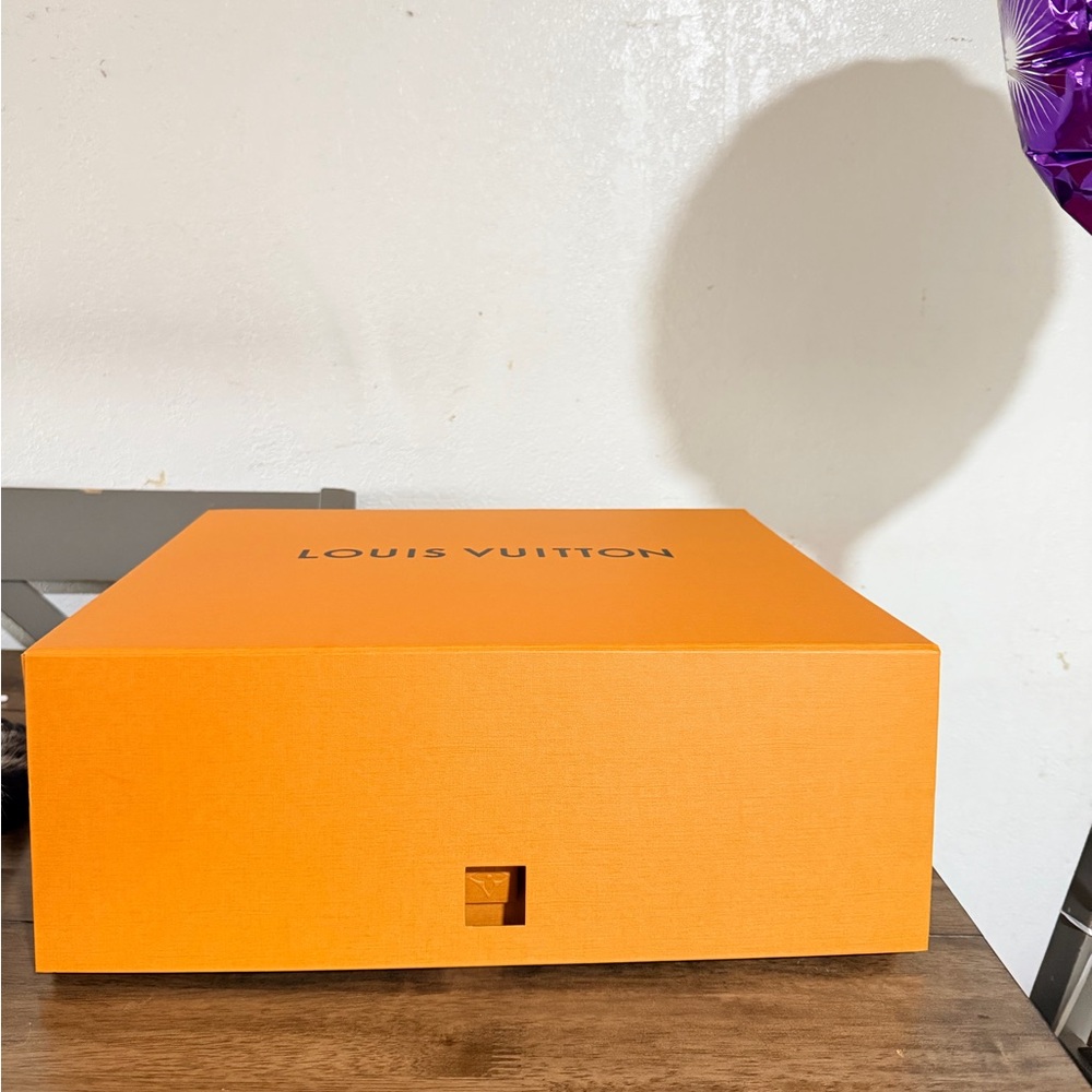 Louis Vuitton Orange Luxury Drawer Box – Authentic Designer Packaging